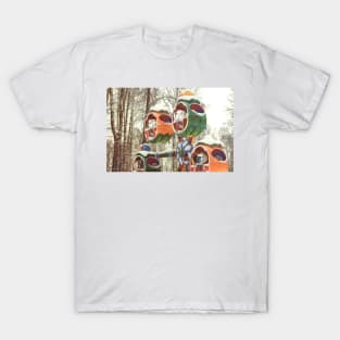 The park. Carousel in winter T-Shirt